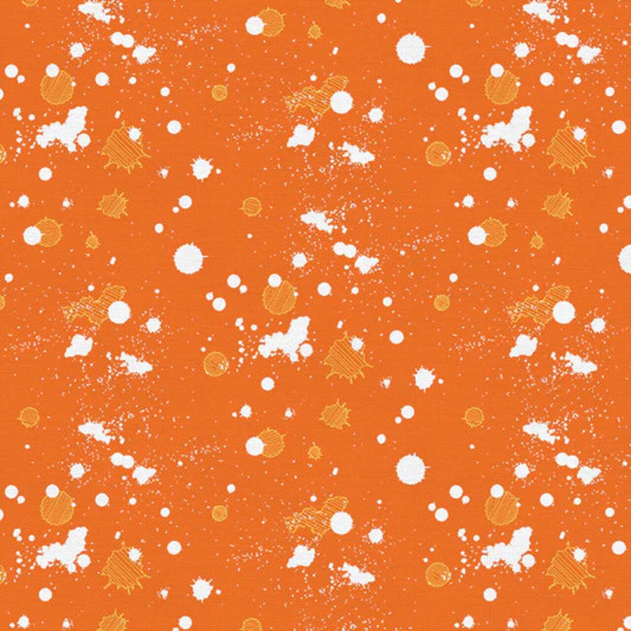Paintbrush Studio Fabri-Quilt On Your Mark - Ink Splats - Orange Blender